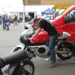 Yamaha 450 YZ au démarrage